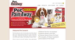 Desktop Screenshot of pet-pain-away.com